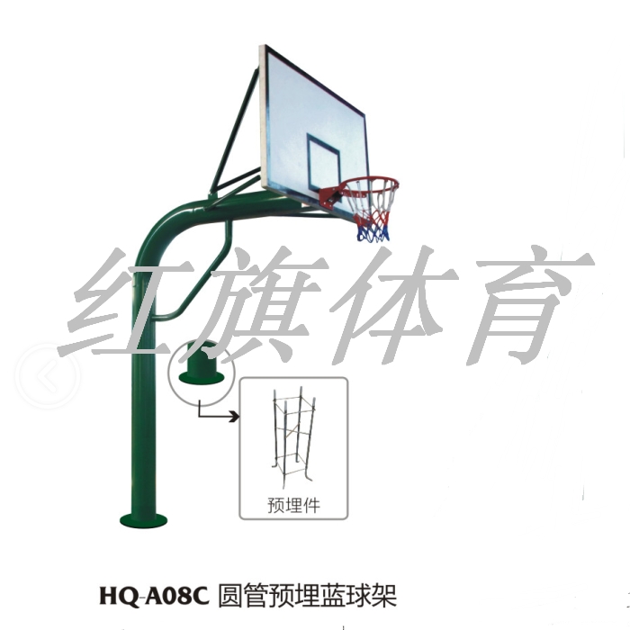 HQ-A08C圓管預埋籃球架